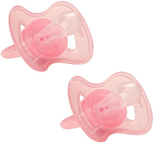 Imagem de Kit 2 Chupetas Comfort Urso Estrela Rosa Tamanho 2 Buba 12670