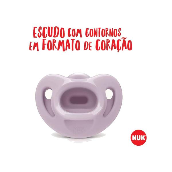 Imagem de Kit 2 Chupetas Sensitive Soft 100% Silicone 0m+ Lilás - NUK