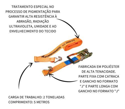 Kit 2 Cintas Com Catraca P Amarração De Carga 2000kg - 5m - Loja Secom Imagem de Kit 2 Cintas Com Catraca P Amarração De Carga 2000kg - 5m