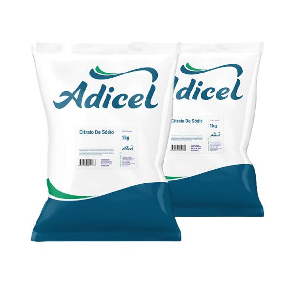 Imagem de Kit 2 Citrato De Sódio Adicel - 1kg Cada