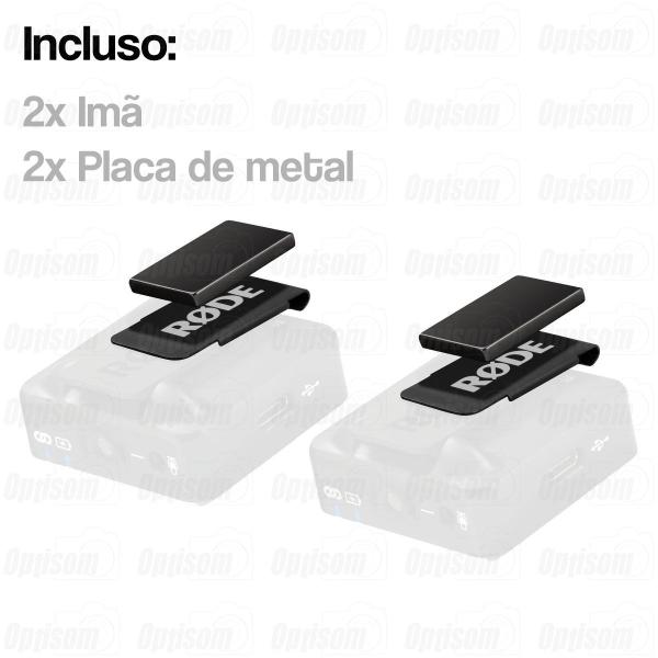 Imagem de Kit 2 Clipe Magnético Rode Magclip Go Para Microfone Wireless Go