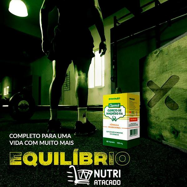 Imagem de Kit 2 Cloresil Cloreto Magnésio 500Mg 60 Capsulas Maxinutri