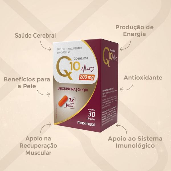 Imagem de Kit 2 Coenzima Q10 Gold 200mg 30 caps Maxinutri