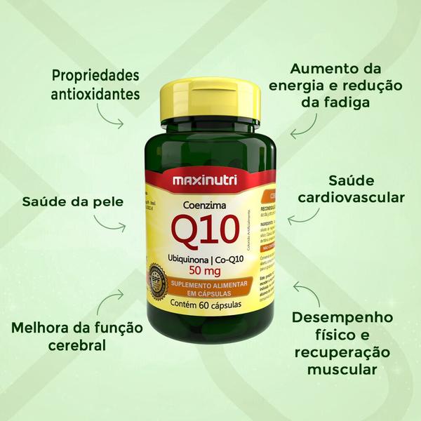 Imagem de Kit 2 Coenzima Q10 Nutriente Essencial 50mg 60 Capsulas