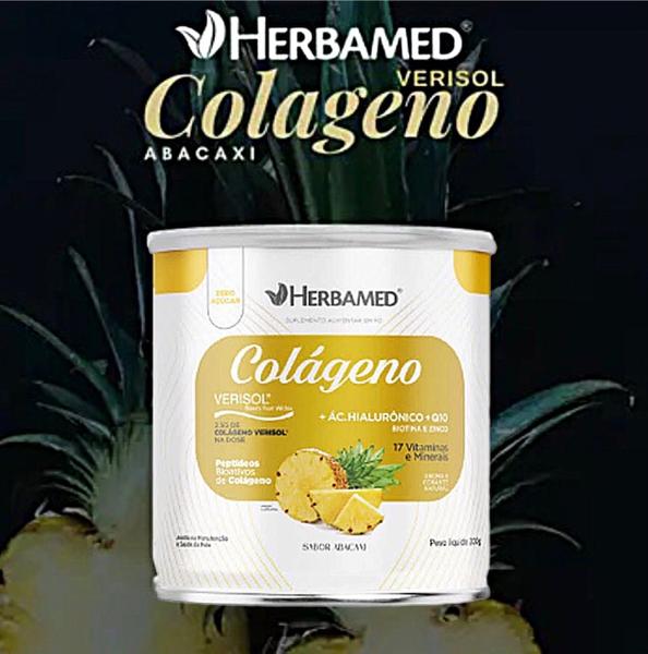 Imagem de Kit 2 Colágeno Verisol Vitaminas 200g Abacaxi Herbamed.