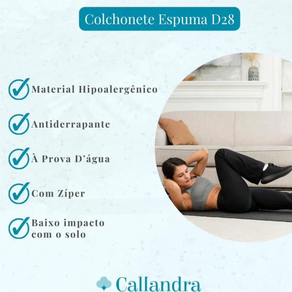 Imagem de Kit 2 Colchonete Academia 90x40x3 Ginástica Yoga Treino Exercício