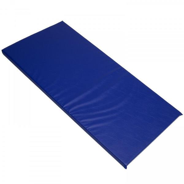 Imagem de Kit 2 Colchonetes Colchão Almofada P/ Academia 100x60x2,5cm Azul