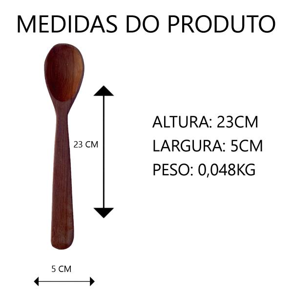 Imagem de Kit 2 Colheres de pau reforçada p/Arroz de (23CM) e (28CM)