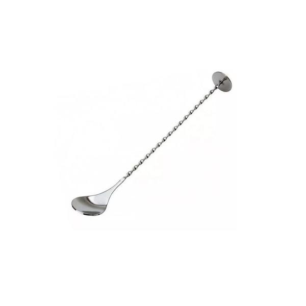 Imagem de Kit 2 Colheres Inox Coquetel Bailarina 26cm Drinks Barman