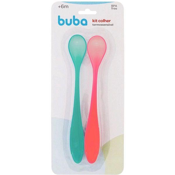 Kit 2 Colheres Termossensivel Muda COR Bebe Buba 13789 Imagem de Kit 2 Colheres Termossensivel Muda COR Bebe Buba 13789
