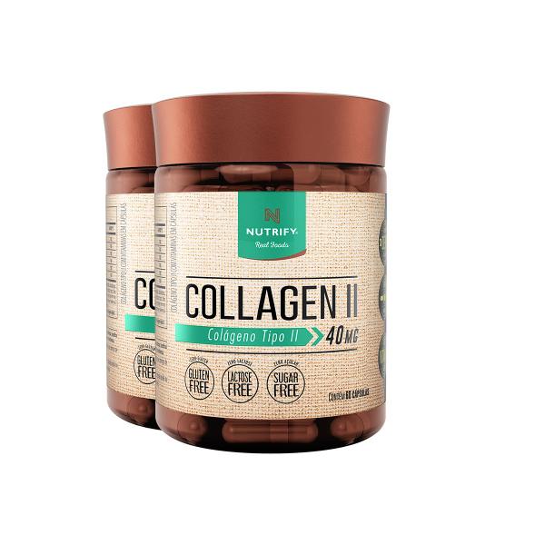 Imagem de Kit 2 Collagen II Colágeno Tipo 2 Nutrify 60 Cápsulas