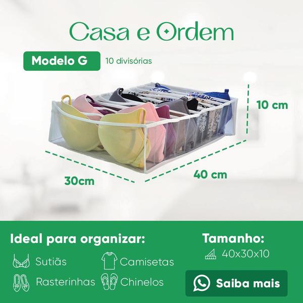 Imagem de Kit 2 Colmeias Organizadoras Grande (40x30x10) para Roupas Gavetas Sutiã - Casa e Ordem