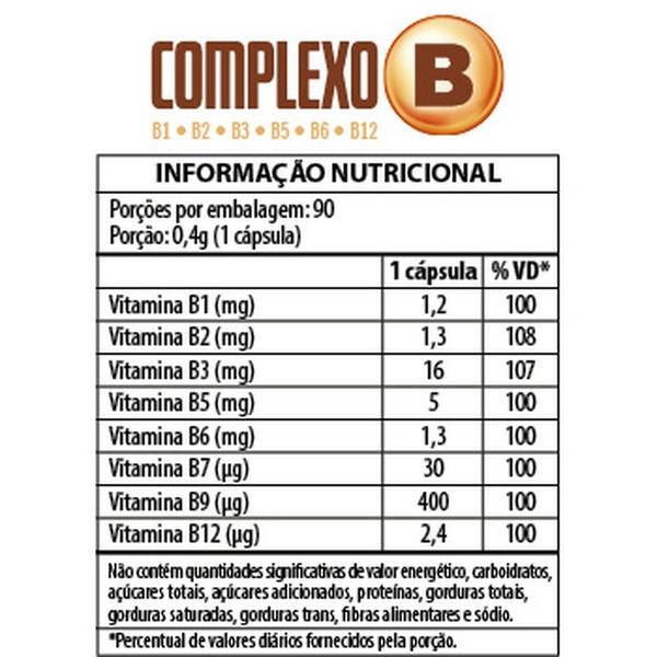 Imagem de Kit 2 Complexo B 400mg Leve 90 Pague 60 Cps - La San Day