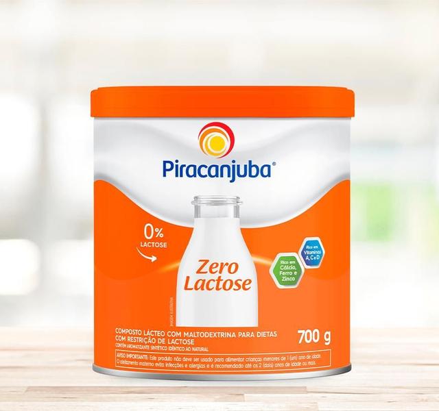 Kit 2 Composto Lácteo Piracanjuba Zero Lactose 700g Imagem de Kit 2 Composto Lácteo Piracanjuba Zero Lactose 700g