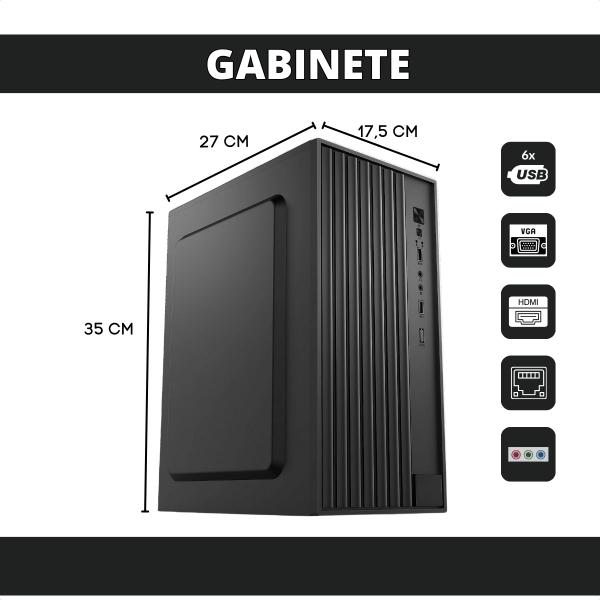 Imagem de Kit 2 Computadores Completos Intel I5 16gb Ssd 480gb Dois Monitores