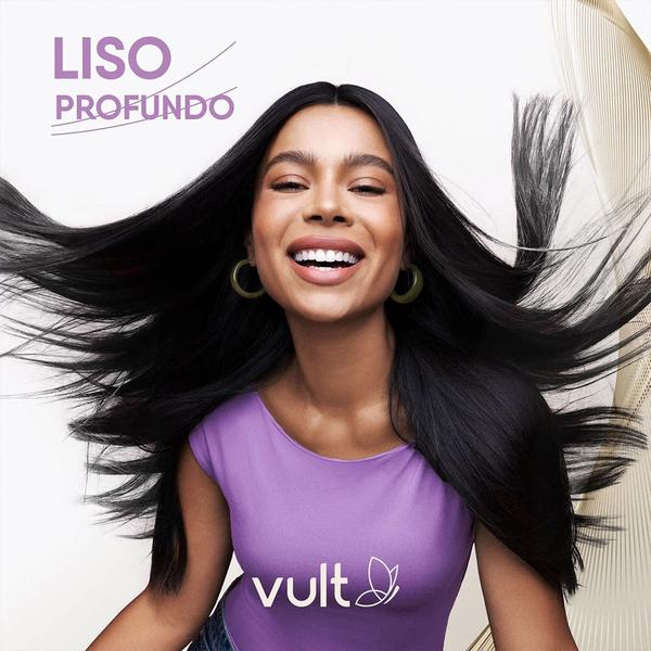 Imagem de Kit 2 Condicionador Cabelos Lisos Anti Frizz Liso Profundo 325ml Vult