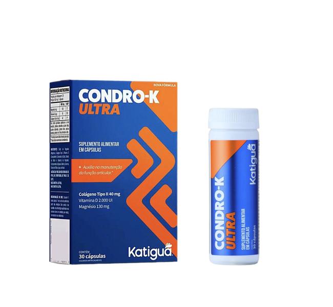 Imagem de Kit 2 Condro-k Ultra Colágeno Tipo 2 Magnésio 30 Capsulas