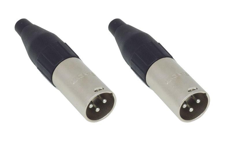 Imagem de Kit 2 Conector Santo Angelo Xlr Linha 3 Polos Macho Sa2x