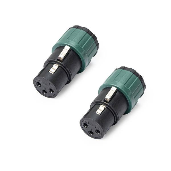 Imagem de Kit 2 conector santo angelo xlr linha femea low profile lp3f