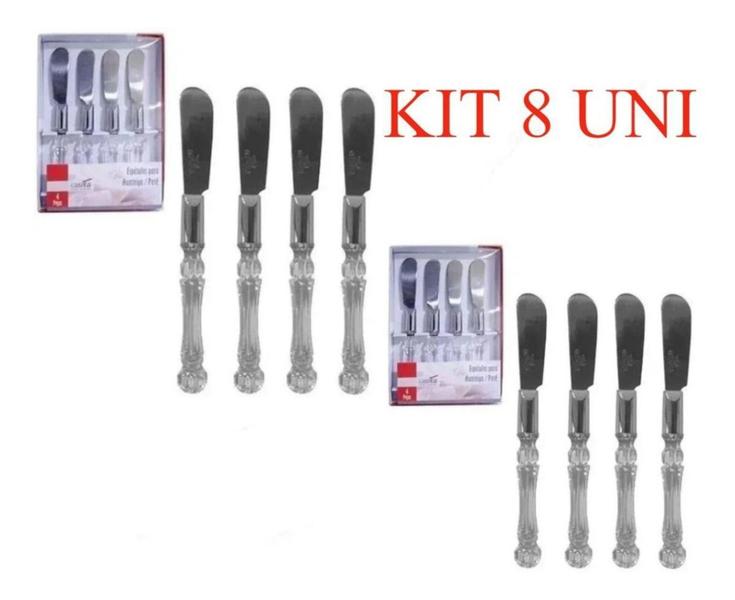 Kit 2 conjunto espatula para manteiga/pate 4pcs - IMPORIENTE Imagem de Kit 2 conjunto espatula para manteiga/pate 4pcs - IMPORIENTE