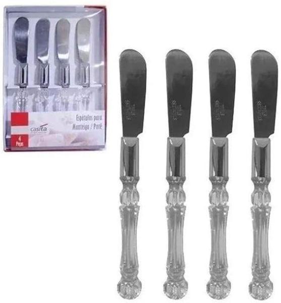 Kit 2 conjunto espatula para manteiga/pate 4pcs - IMPORIENTE Imagem de Kit 2 conjunto espatula para manteiga/pate 4pcs - IMPORIENTE