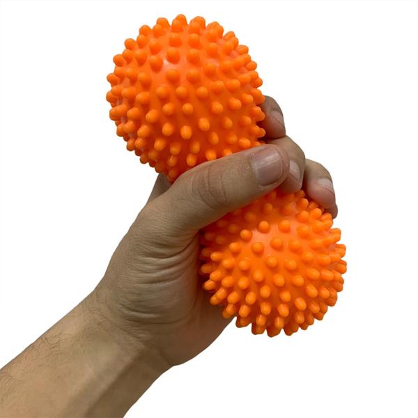 Imagem de Kit 2 Conjuntos Rolo e Bola Massagem Vollo VP1059 Cinza e Laranja