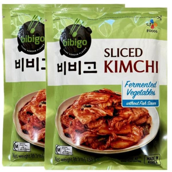 Kit 2 Conserva Kimchi Coreano Bibigo 150g Imagem de Kit 2 Conserva Kimchi Coreano Bibigo 150g