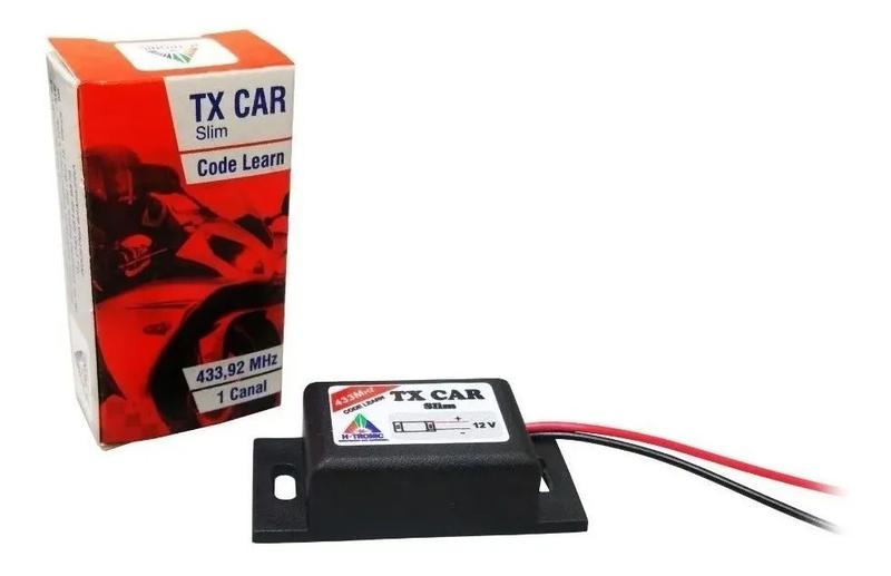 Imagem de Kit 2 Controle Portão Tx Car 433,92 Mhz Code Learn Slim