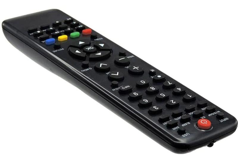 Imagem de Kit 2 Controle Remoto Compatível Tv H-buster Led Lcd + Pilha