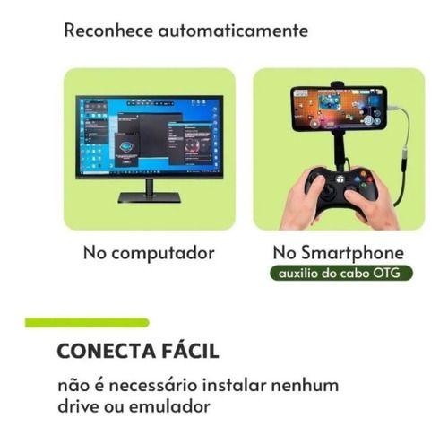 Imagem de Kit 2 Controle Xbox 360 Pc Notebook Celular Com Fio Joystick