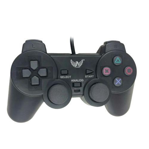 Imagem de Kit 2 controles + memory card + cabo AV compatível com ps2 