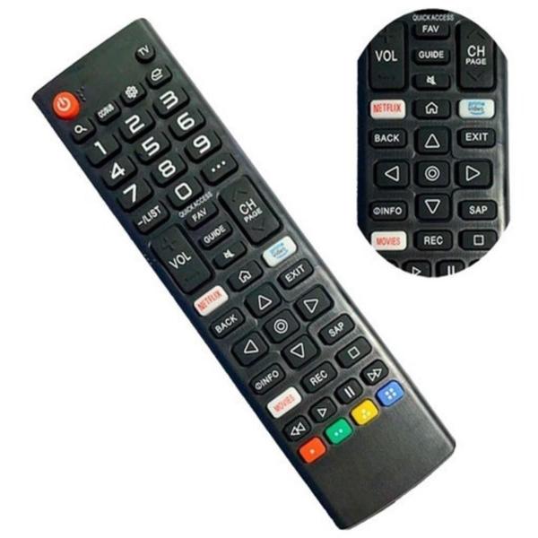 Imagem de Kit 2 Controles Remoto Compatível Tv Smart LG Universal