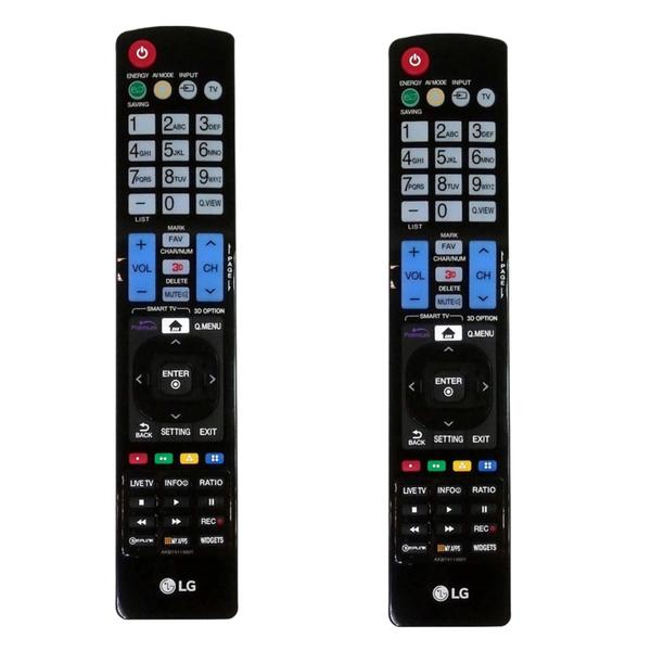 Imagem de Kit 2 Controles Remotos LG Smart TV 3D AKB74115501