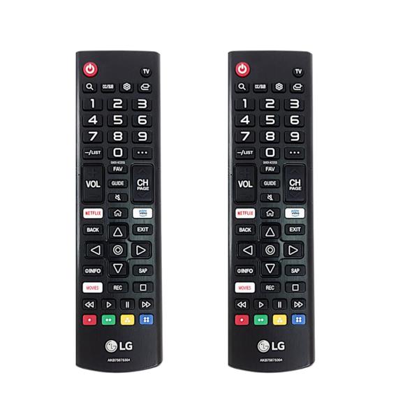 Imagem de Kit 2 Controles Remotos LG TV Smart AKB75675304