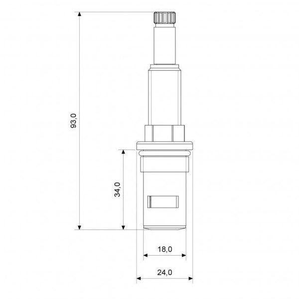 Imagem de Kit 2 Conversores Registro Pressão Transforma Base MVS 1/4V de 1/2 a 3/4 Polegadas Meber Metais