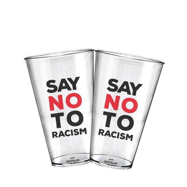 Imagem de Kit 2 Copos Big Drink Personalizados Say No Racismo