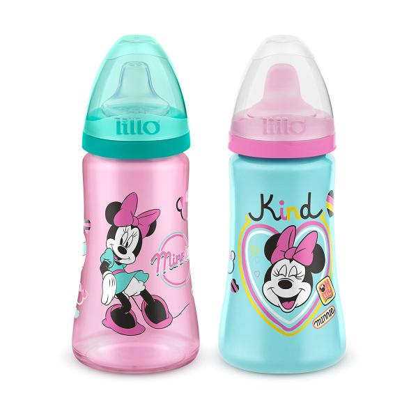 Imagem de Kit 2 Copos Colors Bico De Silicone Disney Minnie Rosa Lillo