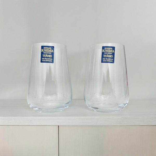 Imagem de Kit 2 Copos Cristal Whisky Drinks 300ml Bohemia Linha Ardea