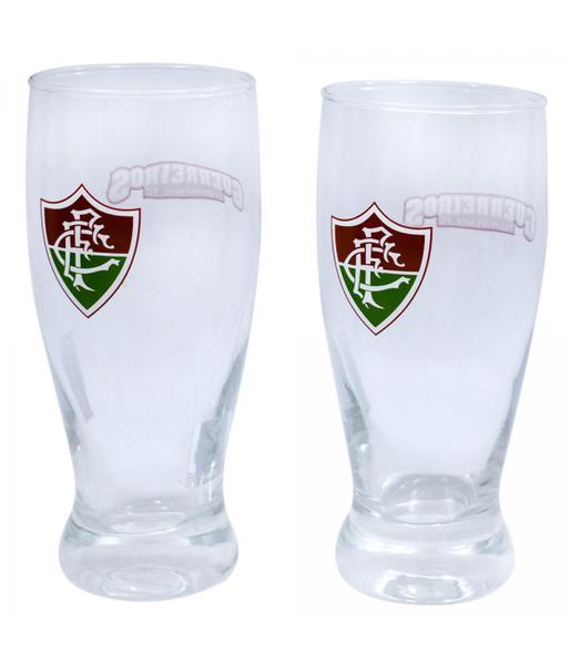 Imagem de Kit 2 Copos de Vidro Lager Cerveja 350 ml - Fluminense