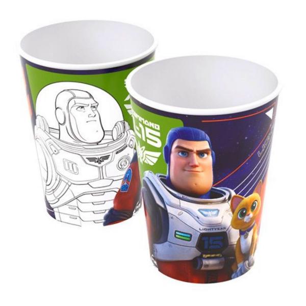 Kit 2 Copos do Toy Story Buzz Lightyear Infantil 320ML Plasútil Imagem de Kit 2 Copos do Toy Story Buzz Lightyear Infantil 320ML Plasútil