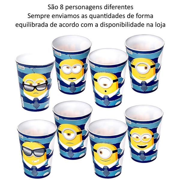 Imagem de Kit 2 Copos dos Minions Infantil Livre de BPA Plasútil