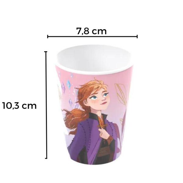 Imagem de Kit 2 Copos Infantil Super Herói Princesas 320ml variações