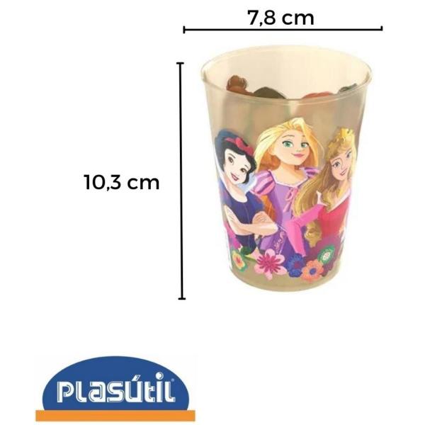 Imagem de Kit 2 Copos Infantil Super Herói Princesas 320ml variações