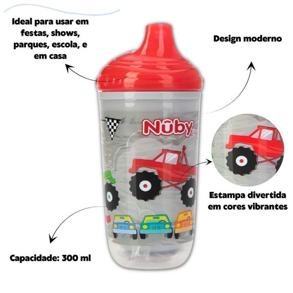 Imagem de Kit 2 Copos Pisca-Pisca Térmico Bico Rigido 300Ml Nuby