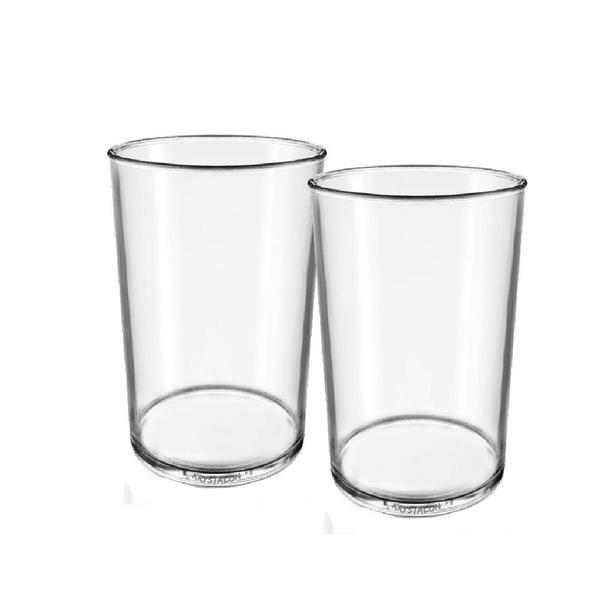 Imagem de Kit 2 Copos Short Drink 200 Ml Transparente Em Acrílico