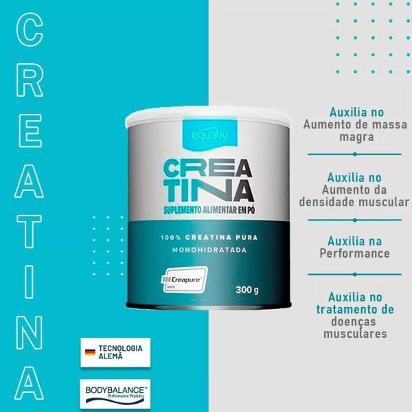 Imagem de Kit 2 Creatina 100% Monohidratada Creapure Equaliv 300G