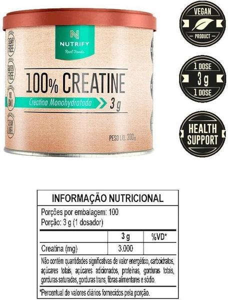 Imagem de Kit 2 Creatine 100% Creatina Monohidratada Nutrify 300g