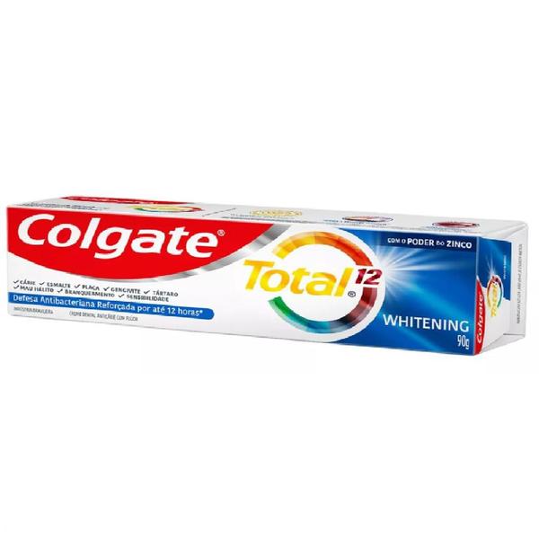 Imagem de Kit 2 Creme Dental Pasta Colgate Total 12 Whitening 90g Cada