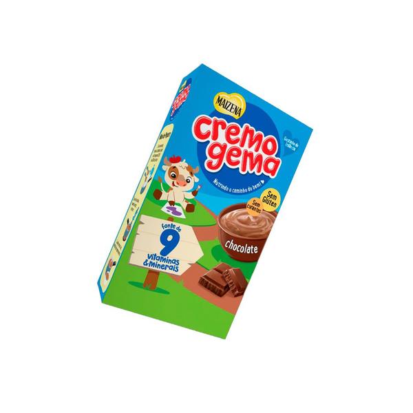 Imagem de Kit 2 Cremogema Sabor Chocolate Fonte de 9 Vitaminas e Minerais Mingau Sem Glúten 180g