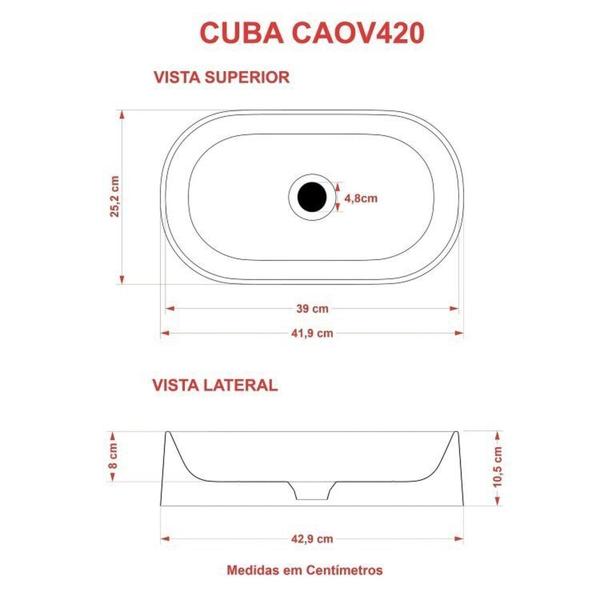 Kit 2 Cubas de Apoio para Banheiro Laila O42 Oval Compace Cinza Imagem de Kit 2 Cubas de Apoio para Banheiro Laila O42 Oval Compace Cinza